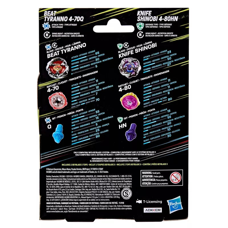 Beyblade BBX Beat Tyranno Knife Shinobi Battle Top - Collectables > Action Figures > toys -  Hasbro