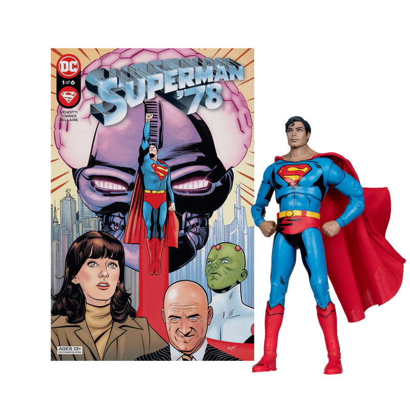Superman '78 DC Page Punchers Superman 7" Action Figure with Comic - Collectables > Action Figures > toy -  McFarlane Toys