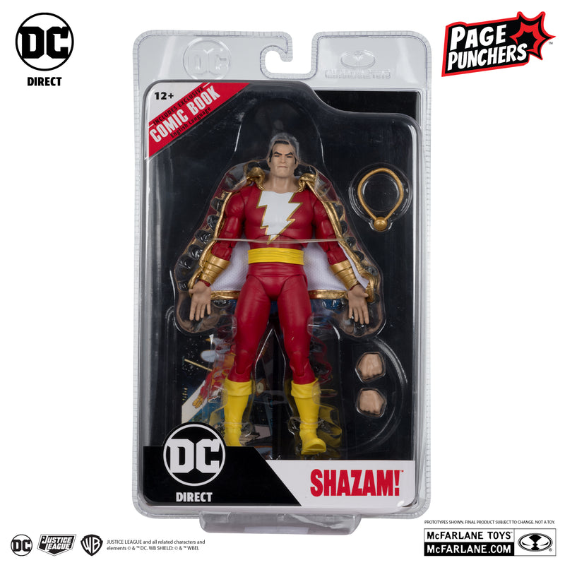 Dawn of DC DC Page Punchers Shazam 7" Action Figure with Comic - Collectables > Action Figures > toy -  McFarlane Toys