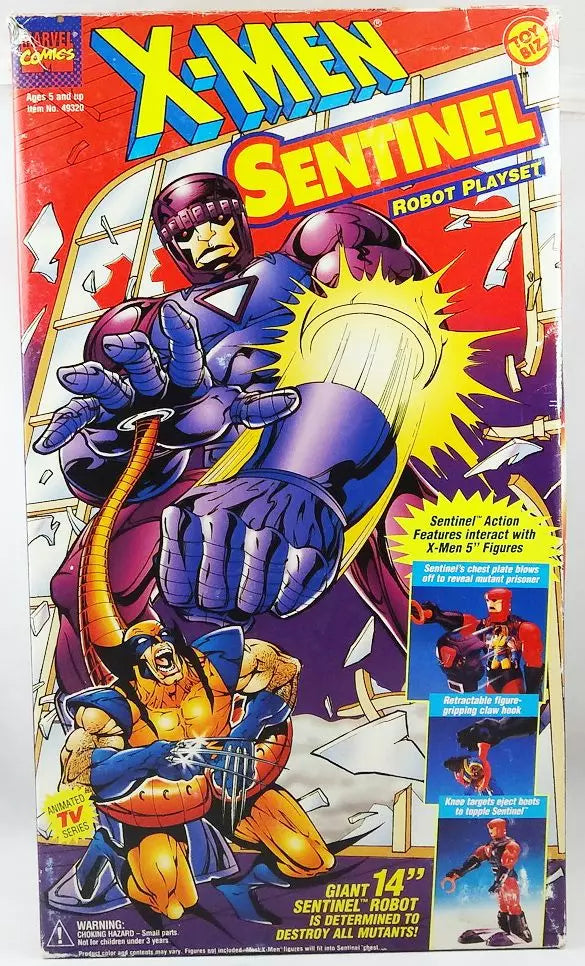 Sentinel - Classic 1994 Marvel Comics X-Men 14" Robot Playset ( open box New ) - Collectables > Action Figures > toys -  Hasbro