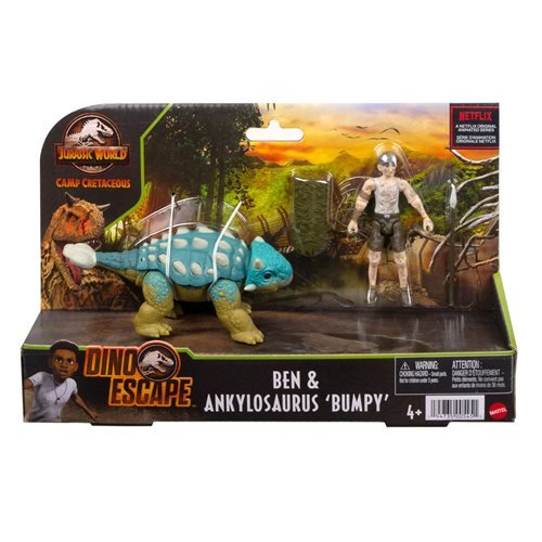 Jurassic World Camp Cretacous Dino Escape Ben and Ankylosaurus