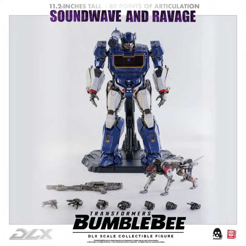 Threezero Soundwave and Ravage Bumblebee DLX Scale Collectible Series - Toy Snowman