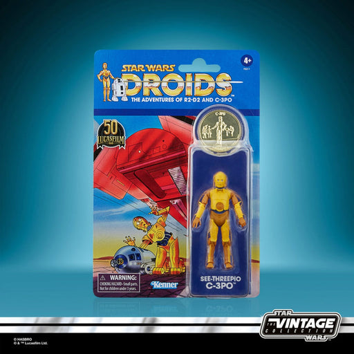 Star Wars Vintage Collection 50th Anniversary C-3PO (Droids) - Action & Toy Figures -  Hasbro