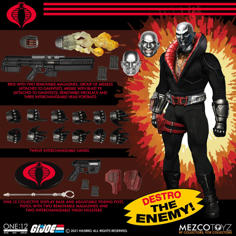 (preorder ETA January-April 2022 ) ONE:12 COLLECTIVE G.I. Joe: Destro - Toy Snowman