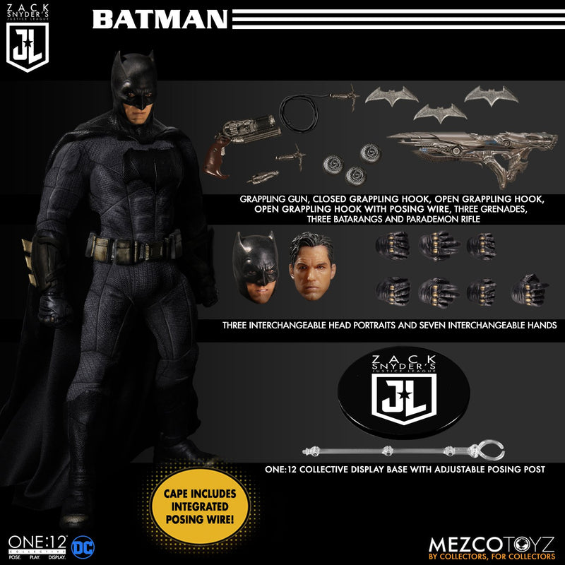 ( Preorder ETA Feb  ) Mezco ONE:12 JUSTICE LEAGUE DELUXE STEEL BOX SET ( Canada ) - Toy Snowman