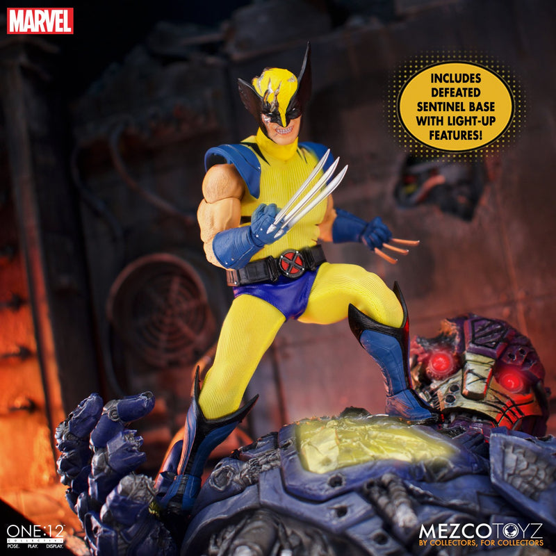(preorder ETA Nov ) Mezco ONE:12 WOLVERINE DELUXE STEEL BOX EDITION - Toy Snowman
