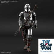 (preorder July) Bandai Star Wars 1/12 THE MANDALORIAN (BESKAR ARMOR) SILVER COATING Ver Model Kit - Toy Snowman