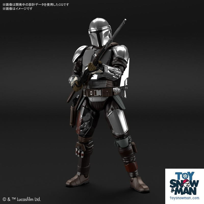 (preorder July) Bandai Star Wars 1/12 THE MANDALORIAN (BESKAR ARMOR) SILVER COATING Ver Model Kit - Toy Snowman