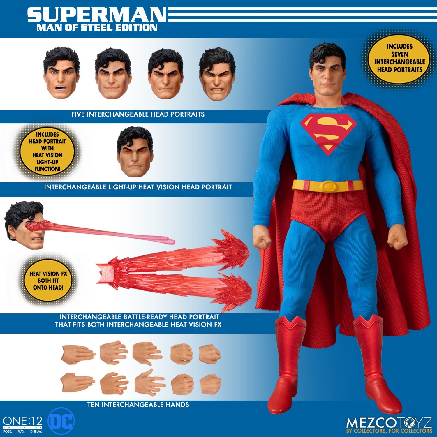One:12 - DC Superman Man of Steel Edition - Mezco — Toy Snowman