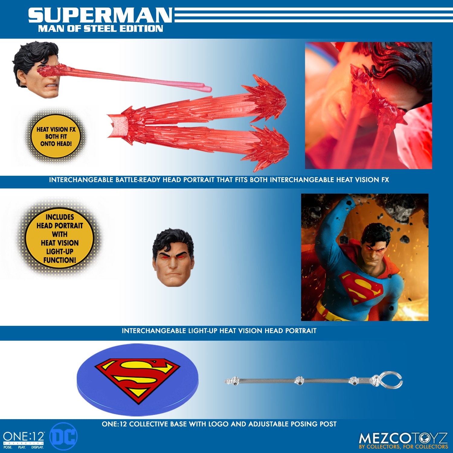 One:12 - DC Superman Man of Steel Edition - Mezco — Toy Snowman
