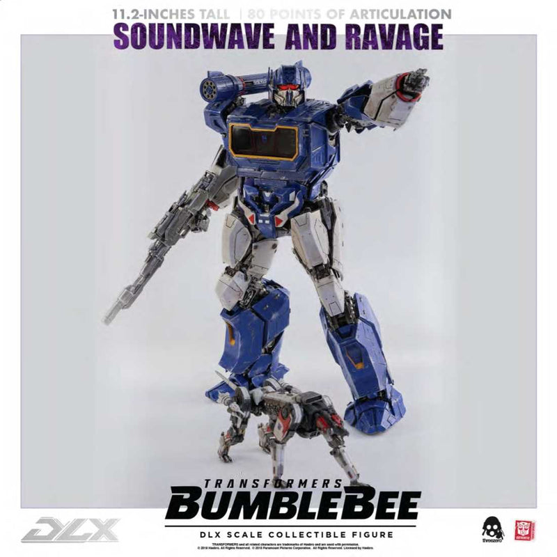 Threezero Soundwave and Ravage Bumblebee DLX Scale Collectible Series - Toy Snowman