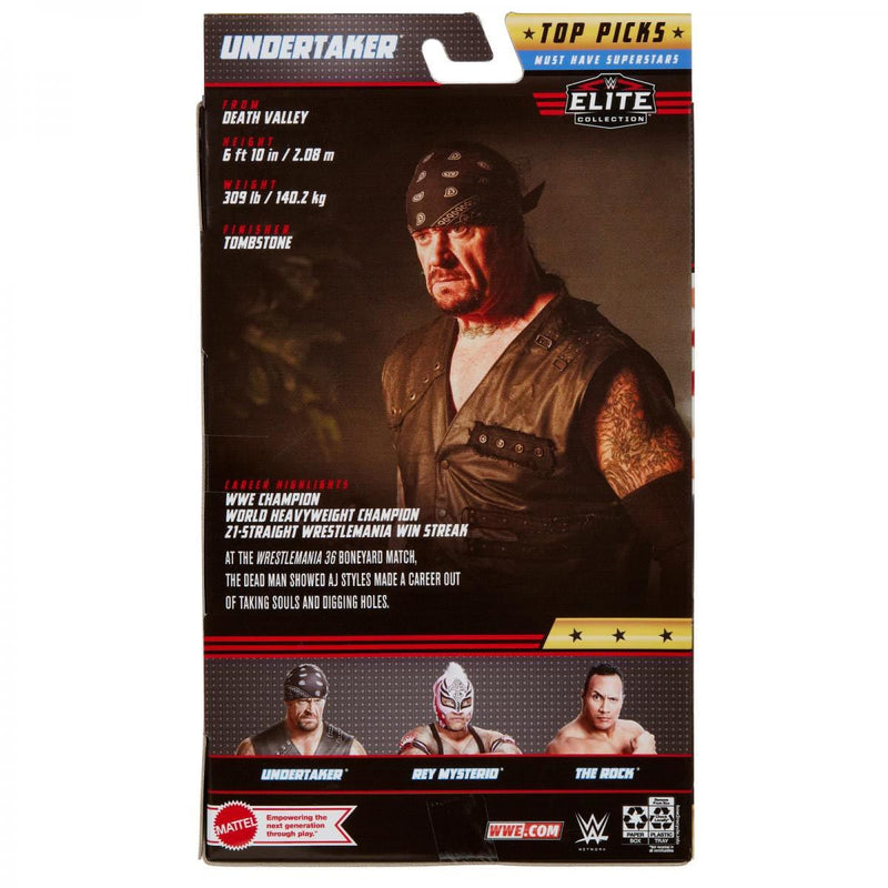 WWE Top Picks 2022 Wave 2 Undertaker Elite Action Figure - Action & Toy Figures -  mattel