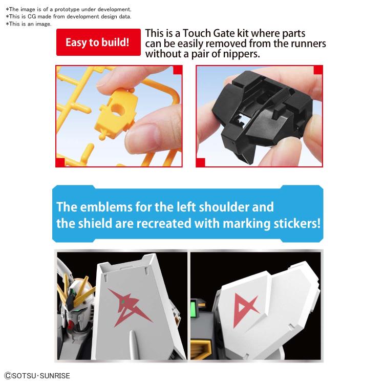 Gundam Entry Grade 1/144 Nu Gundam Model Kit - RX-93 V Gundam - Model Kits -  Bandai