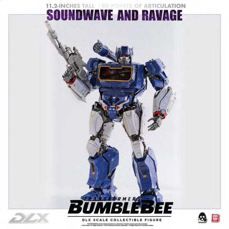 Threezero Soundwave and Ravage Bumblebee DLX Scale Collectible Series - Toy Snowman