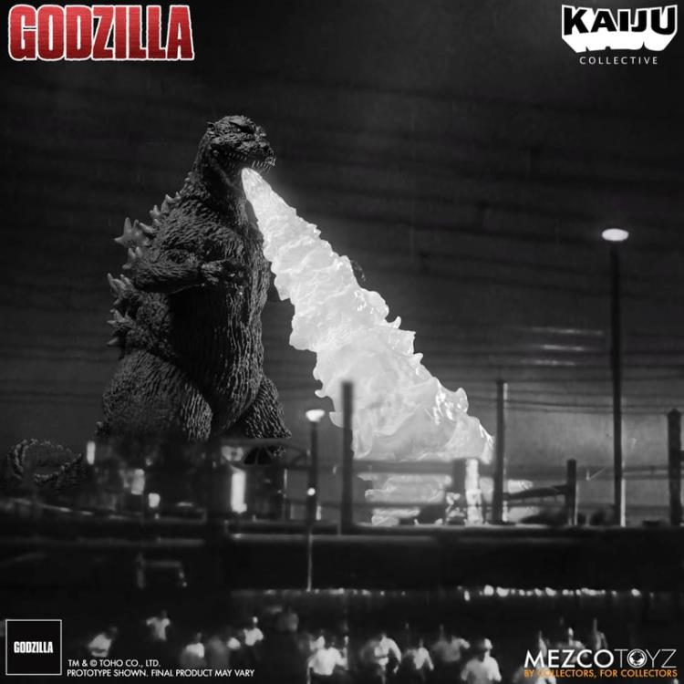 Godzilla (1954) Kaiju Collective Godzilla - Black & White (preorder) -  -  MEZCO TOYS