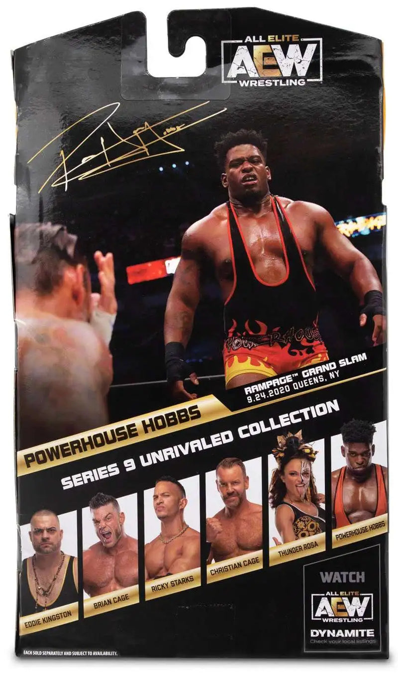 AEW All Elite Wrestling Unrivaled Collection Series 9 Powerhouse Hobbs - Collectables > Action Figures > toys -  Jazwares