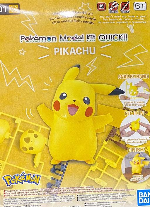 Pokemon Model Kit Quick!! 01 PIKACHU - Model Kits -  Bandai