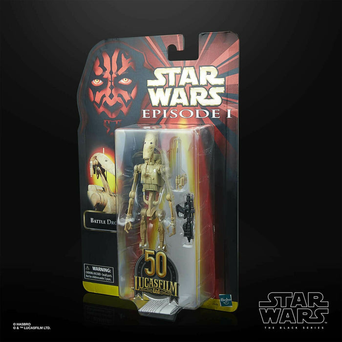 Star Wars Black Series 6 Inch 50th Anniversary Battle Droid Exclusive - Action figure -  Hasbro