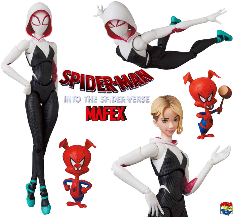 Spider-Man: Into The Spider-Verse MAFEX No.134 Spider-Gwen & Spider-Ham - Action & Toy Figures -  MAFEX