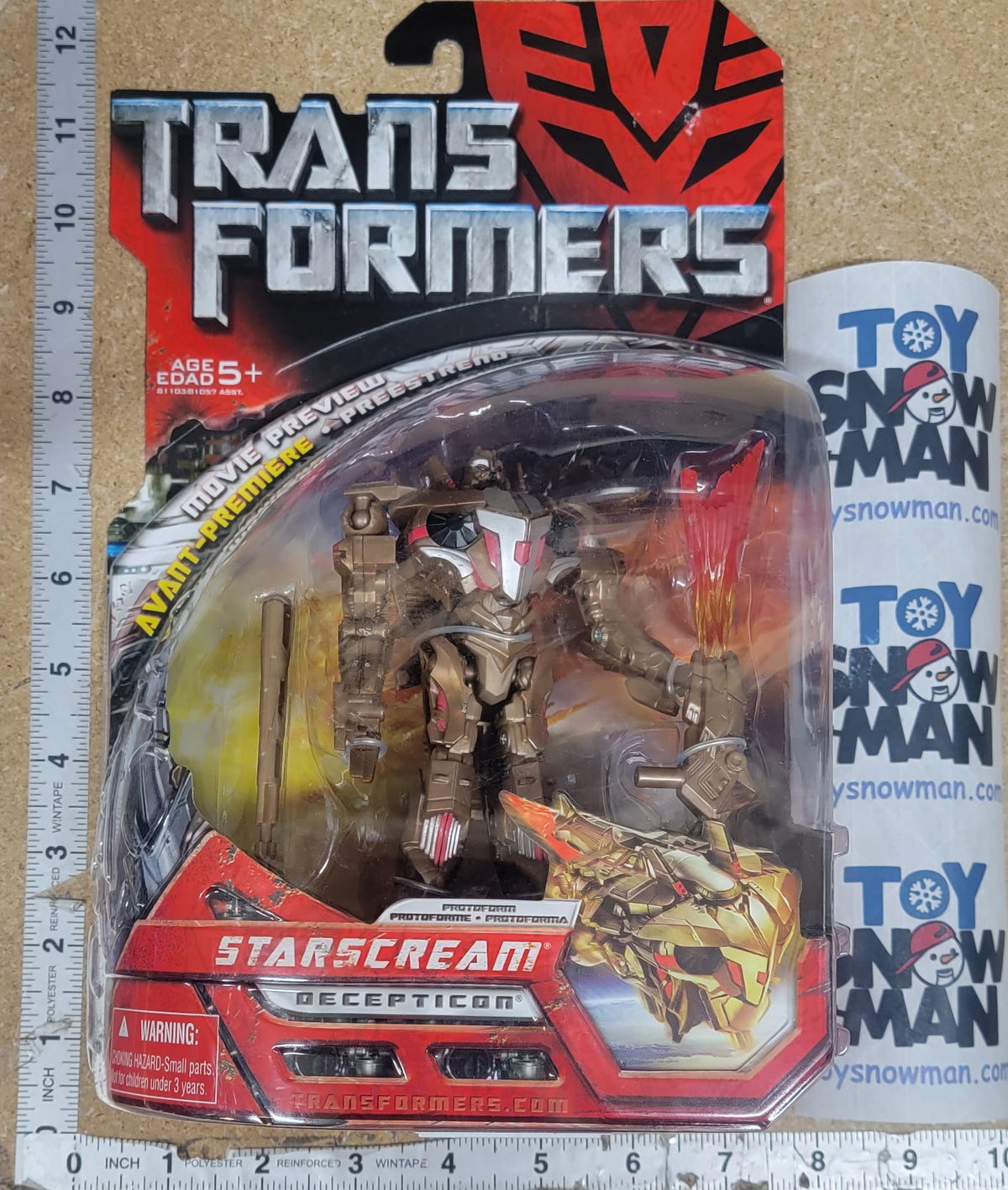 Transformers Movie Preview STARSCREAM Protoform — Toy Snowman