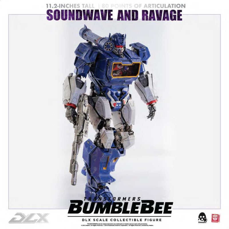 Threezero Soundwave and Ravage Bumblebee DLX Scale Collectible Series - Toy Snowman