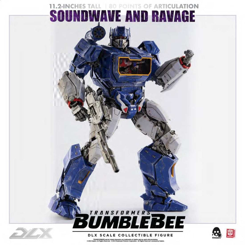 Threezero Soundwave and Ravage Bumblebee DLX Scale Collectible Series - Toy Snowman