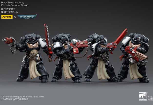 Warhammer 40K - Black Templars - Primaris Crusader Squad Set of 4 - Collectables > Action Figures > toys -  Joy Toy
