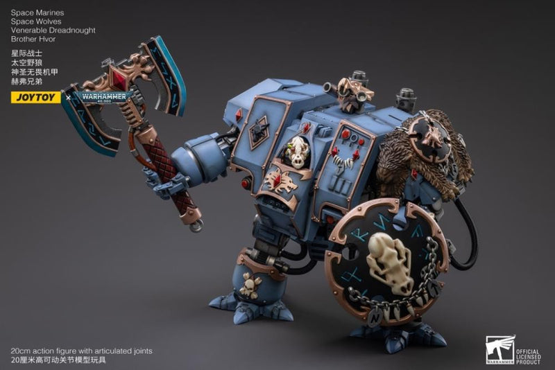 Warhammer 40K - Space Wolves - Venerable Dreadnought Brother Hvor - Collectables > Action Figures > toys -  Joy Toy