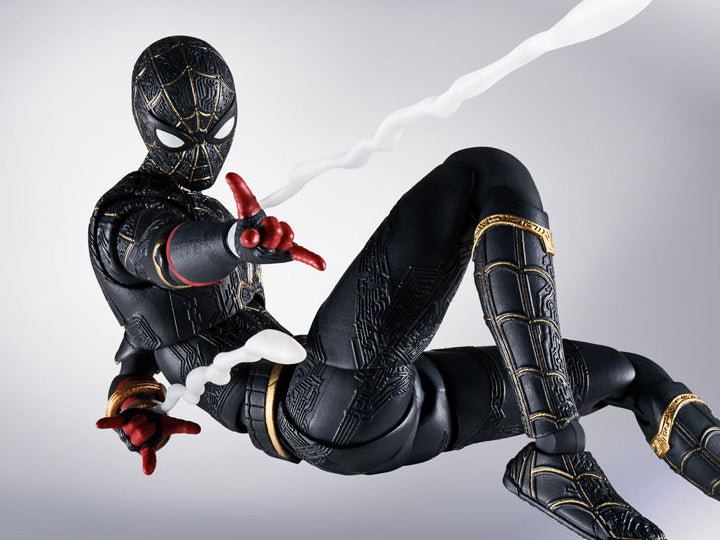 Spider-Man: No Way Home S.H.Figuarts Spider-Man (Black & Gold Suit) - Action & Toy Figures -  Bandai