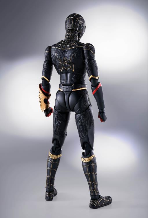 Spider-Man: No Way Home S.H.Figuarts Spider-Man (Black & Gold Suit) - Action & Toy Figures -  Bandai