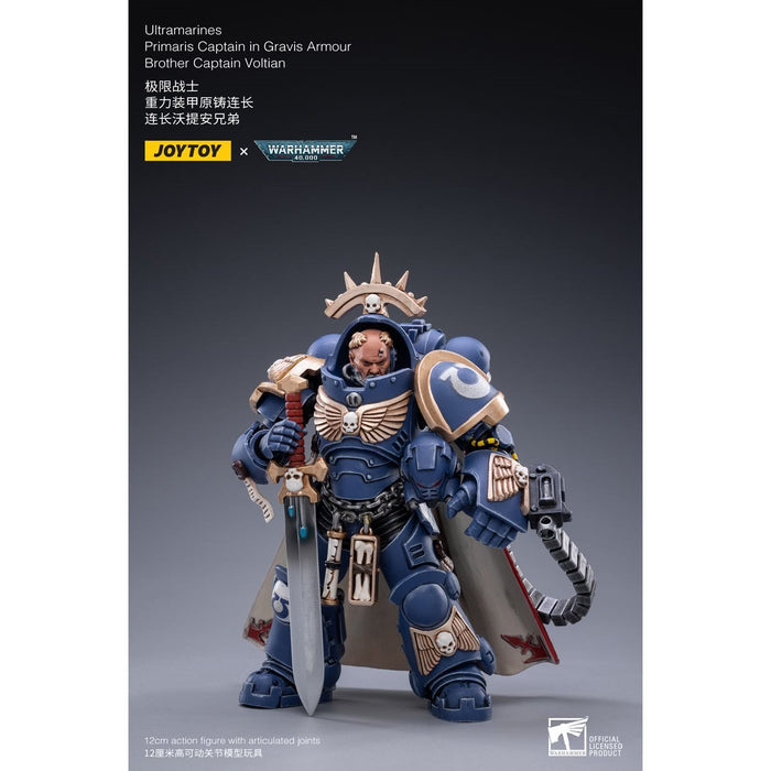 Warhammer 40K - Ultramarines Primaris Captain - (Gravis Armour) Brother Captain Voltain - Action & Toy Figures -  Joy Toy