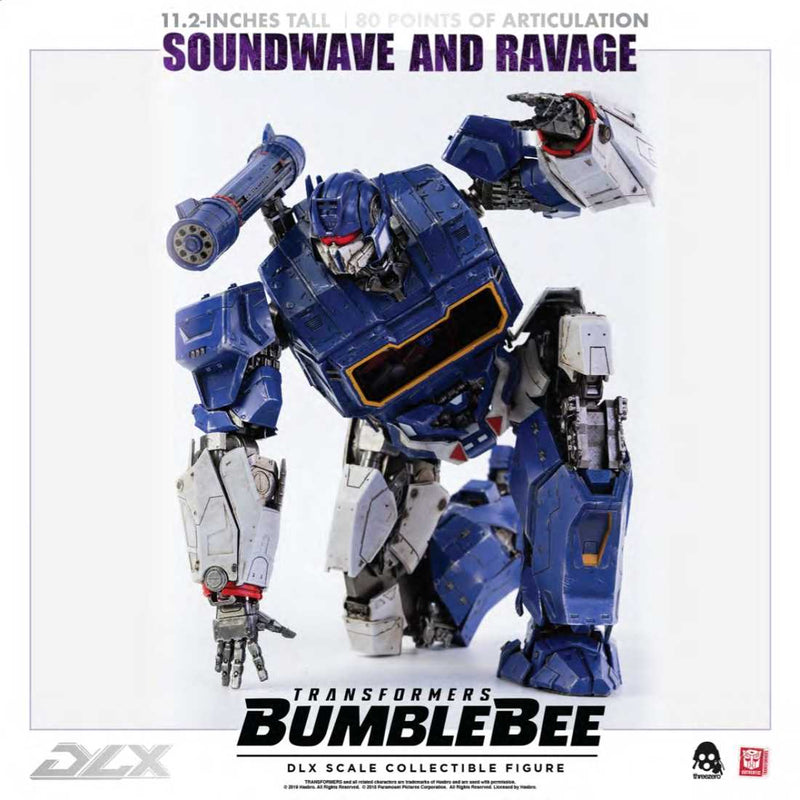 Threezero Soundwave and Ravage Bumblebee DLX Scale Collectible Series - Toy Snowman