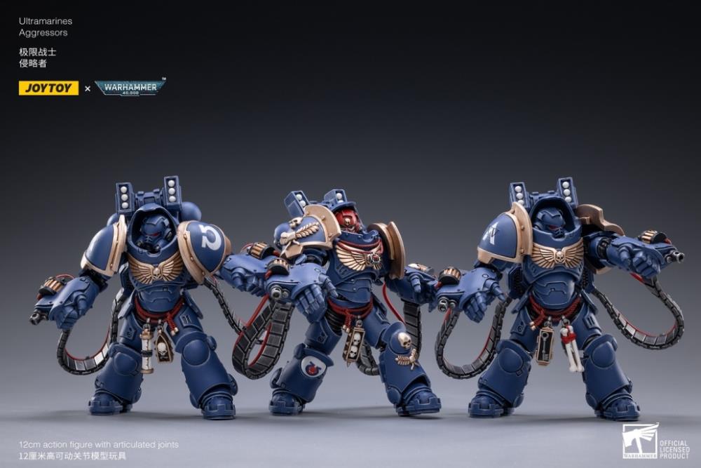 Warhammer 40K Space Marine - Ultramarine - Aggressors SET of 3 - Action & Toy Figures -  Joy Toy