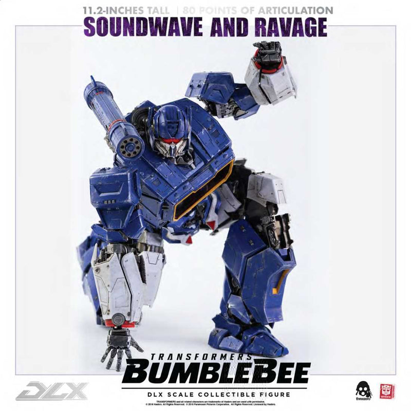 Threezero Soundwave and Ravage Bumblebee DLX Scale Collectible Series - Toy Snowman