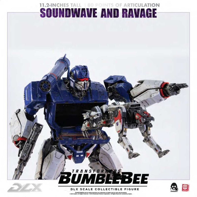 Threezero Soundwave and Ravage Bumblebee DLX Scale Collectible Series - Toy Snowman
