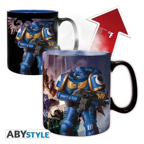 Warhammer 40,000 Ultramarines v Black Legion Heat-Change Mug -  -  Toy Snowman