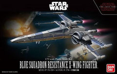Star Wars Blue Squadron Resistance X-Wing Fighter (The Last Jedi) 1/72 Scale Model Kit - Model Kits -  Bandai