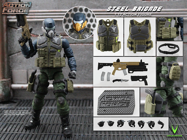 Action Force Steel Brigade 1/12 Scale Figure - Reissue - (Preorder) - Action & Toy Figures -  VALAVERSE