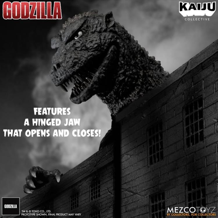 Godzilla (1954) Kaiju Collective Godzilla - Black & White (preorder) -  -  MEZCO TOYS
