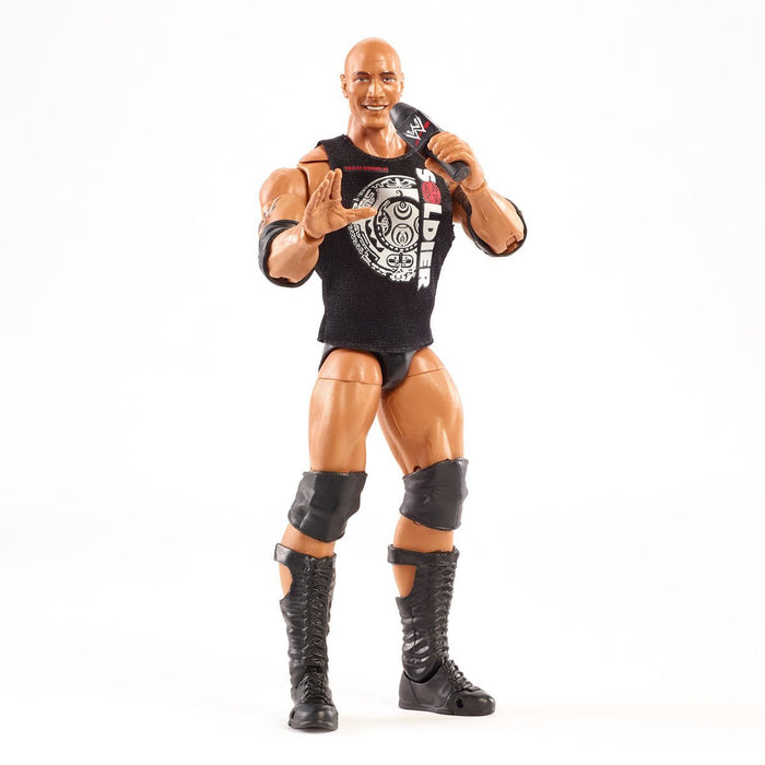 WWE Ultimate Edition Figurine The Rock avec têtes interchangeables, mains  interchangeables et championnat WWE pour enfants de 8 ans et plus