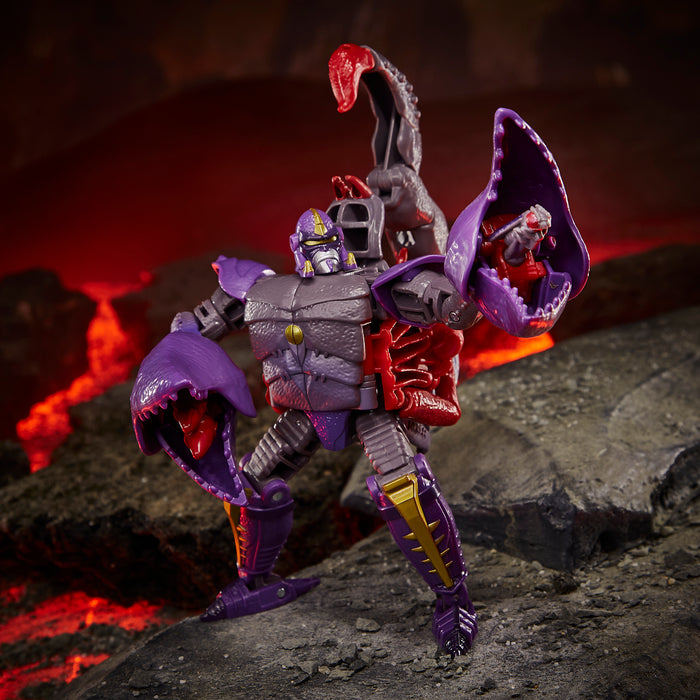 (preorder ETA July/Aug) Transformers Toys Generations War for Cybertron: Kingdom Deluxe WFC-K23 Predacon Scorponok Action Figure - Toy Snowman