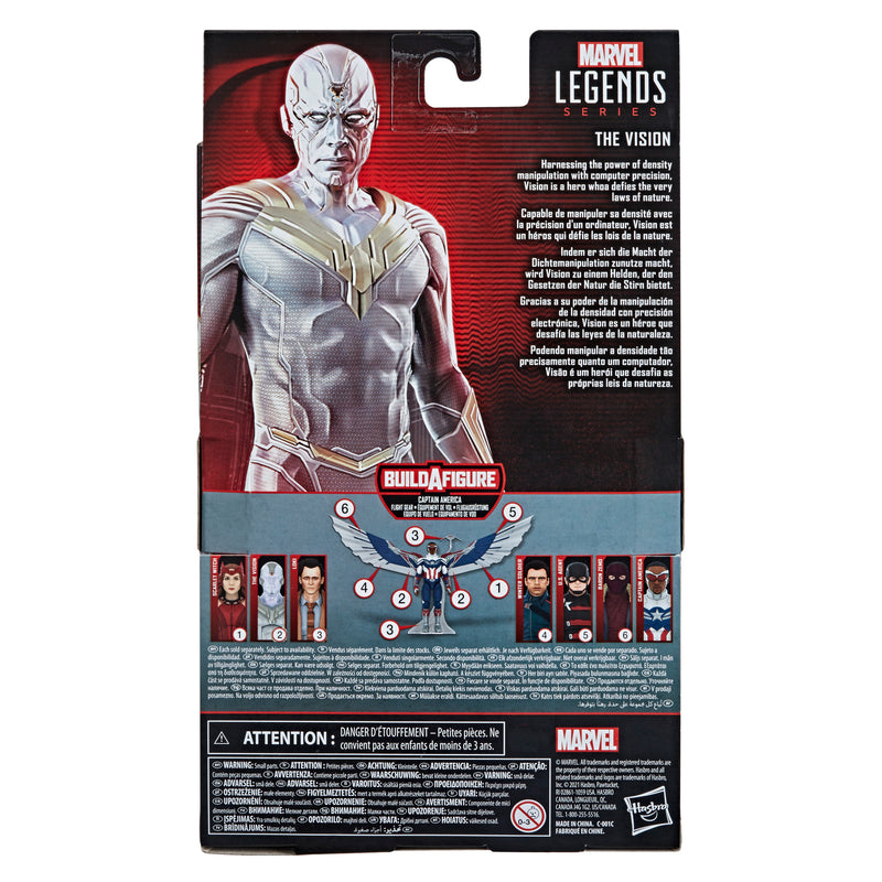 (preorder June/july) Hasbro Marvel Legends Series Avengers 6-inch Action Figure Vision White - Toy Snowman