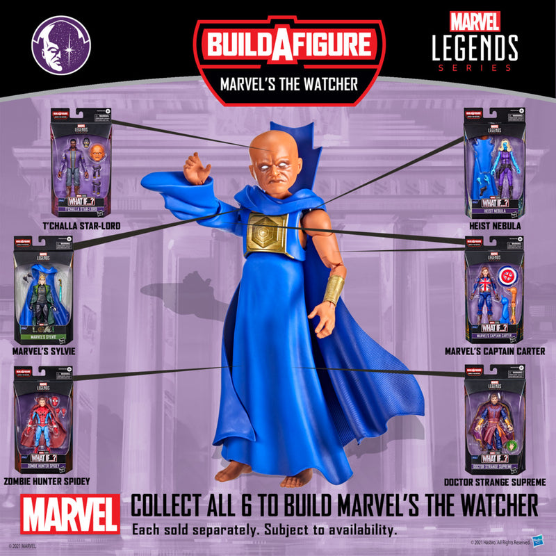Marvel Legends  WHAT IF…? wave set of 7 figures  (BAF Uatu The Watcher ) (preorder sept/Feb) - Toy Snowman