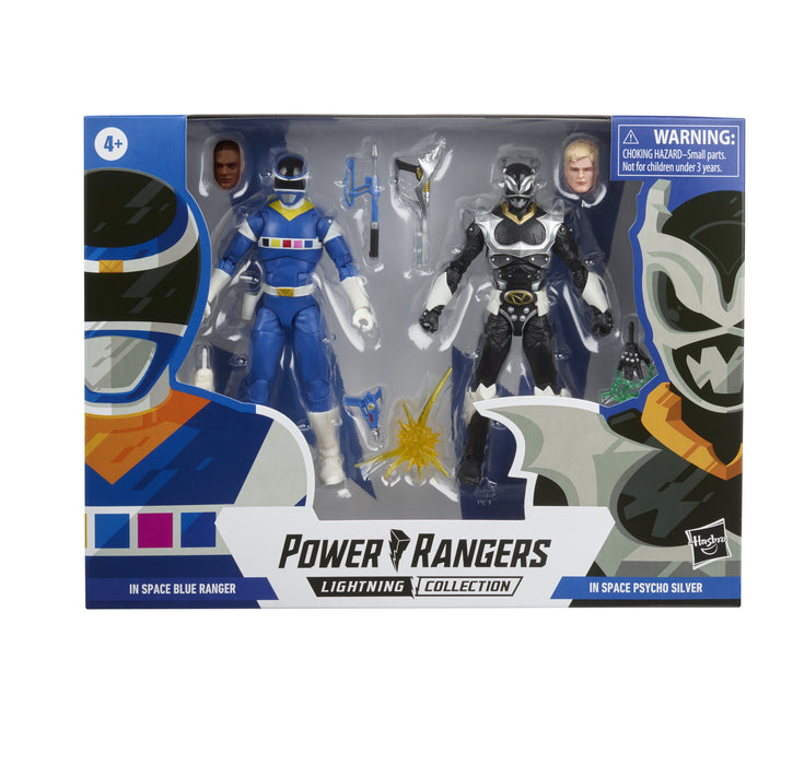 (preorder ETA OCT ) Power Rangers Lightning Collection In Space Blue Ranger Vs. Silver Psycho Ranger - Toy Snowman