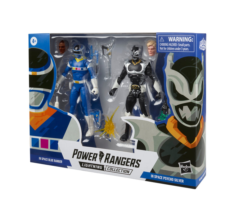 (preorder ETA OCT ) Power Rangers Lightning Collection In Space Blue Ranger Vs. Silver Psycho Ranger - Toy Snowman