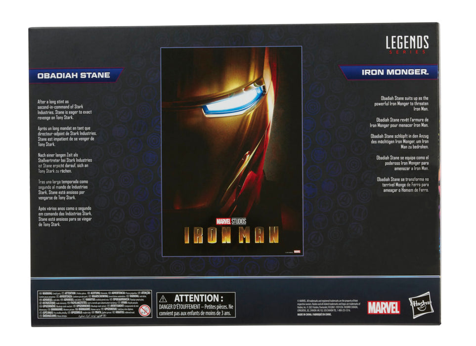(preorder ETA Sept/Oct ) Hasbro Marvel Legends Series 6-Inch Obadiah Stane and Iron Monger - Toy Snowman