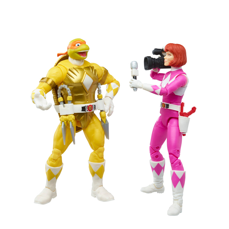 Power Rangers X Teenage Mutant Ninja Turtles Lightning Collection Morphed Michelangelo and Morphed April O’Neil (preorder) - Toy Snowman