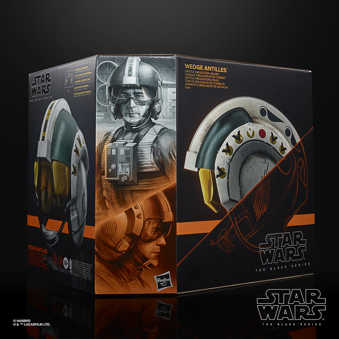 (preorder ETA May/june) Star Wars The Black Series Wedge Antilles Battle Simulation Helmet Premium Electronic Collectible Roleplay Helmet - Toy Snowman