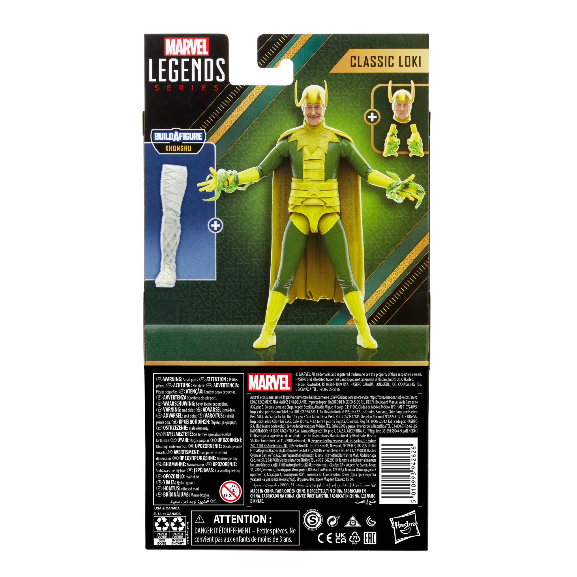 Marvel Legends Series Classic Loki - KHONSHU Baf — Toy Snowman