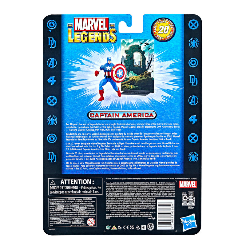 Marvel Legends 20th Anniversary Captain America (preorder Feb/April) Exclusive - Action & Toy Figures -  Hasbro